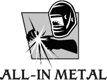All-in metal logo